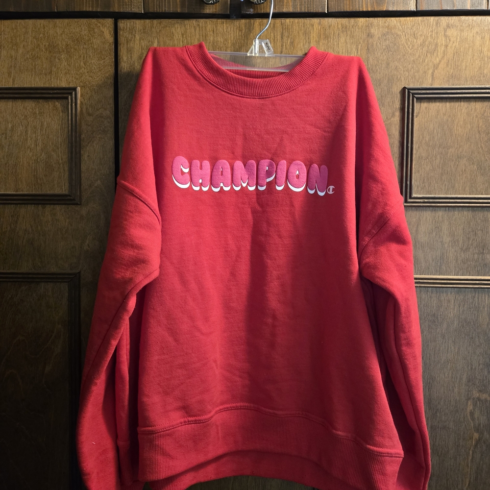 Champion Vibrant Red Crewneck